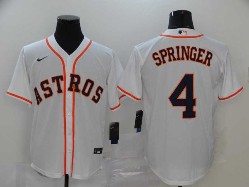 Astros 4 George Springer White 2020 Nike Cool Base Jersey,We sell and wholesale Astros 4 George Springer White 2020 Nike Cool Base Jersey on line form chian!